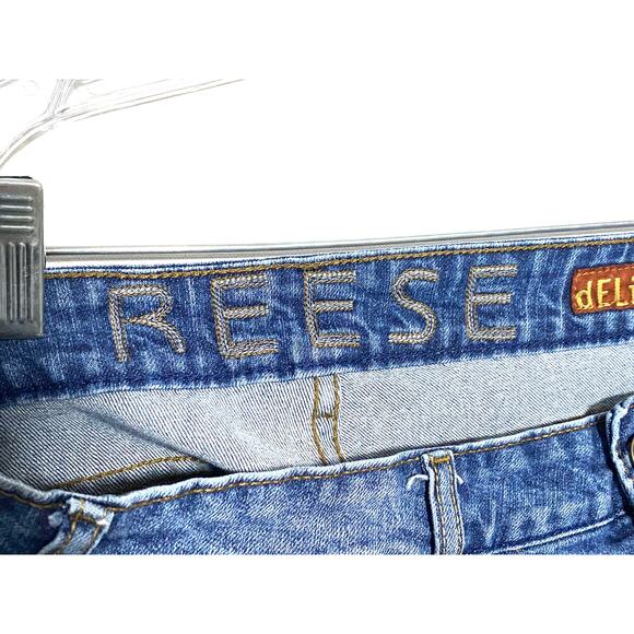 Delias Reese Bermuda Jean Shorts Juniors 11/12 Vintage Y2K Casual Preppy Stretch - Picture 7 of 11